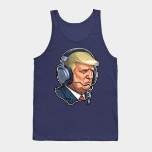 Donald Trump AI Presidents Playing Video Games Meme Tank Top